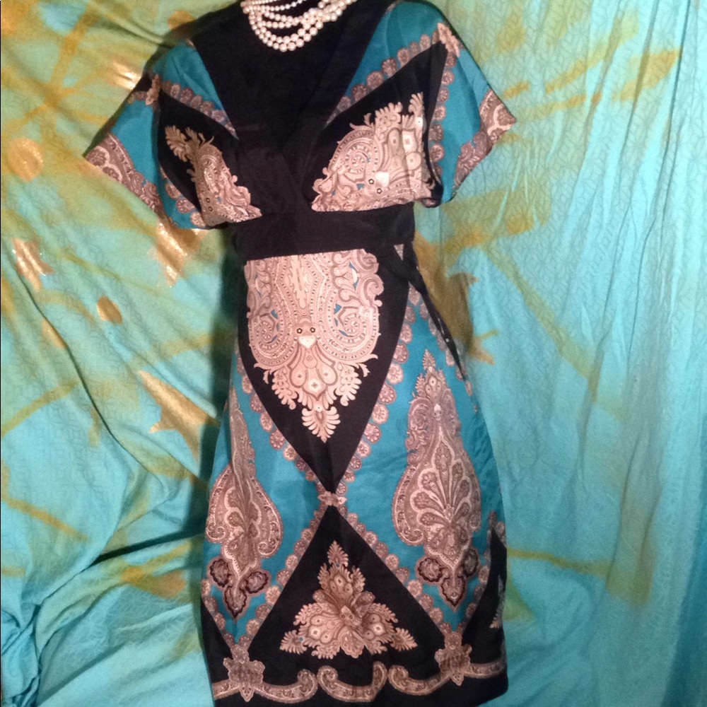 PHOEBE COUTURE FITTED KOMONO DRESS sz 6